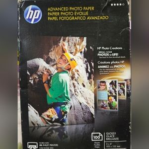 Hp Everyday Photo Paper Glossy 4" X 6" 100 Sheets